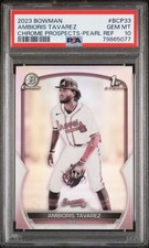 2023 Bowman Chrome Prospects #BCP33 Ambioris Tavarez Pearl Refractor PSA 10