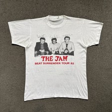 Vintage 1982 The Jam &lsquo;Beat Surrender&rsquo; Tour T-Shirt 80s Official Double Sided (L)
