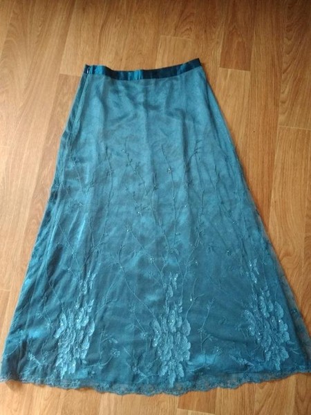 Women Monsoon Skirt Turquoise Polyester 38
