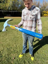 Vintage Estwing LARGE Store Display Plastic Hammer Advertising Sign 38"