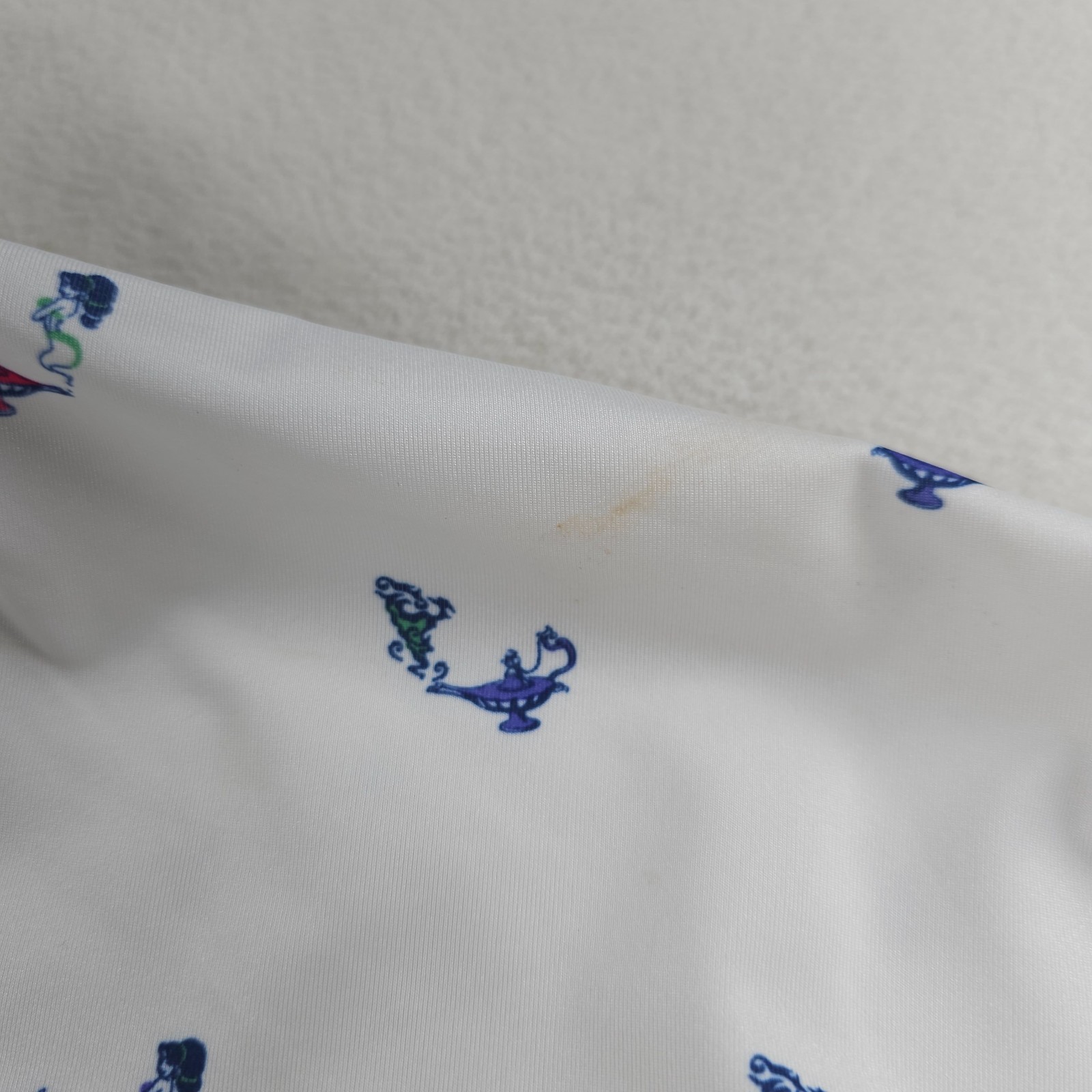 Donald Ross Sport Golf Polo Mens XL White Magic Genie Print Performance Stretch