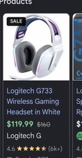 Logitech G733 Wireless Gaming Headset Bluetoo...