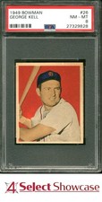 1949 BOWMAN #26 GEORGE KELL RC TIGERS HOF PSA 8