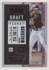 2020 Panini Contenders Draft Ticket Purple 33/99 Manny Machado #43 o7m