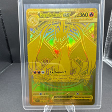 Carta Pokemon Oro Mega Charizard Y EX Full Art #294/217, Eroi Ascesi