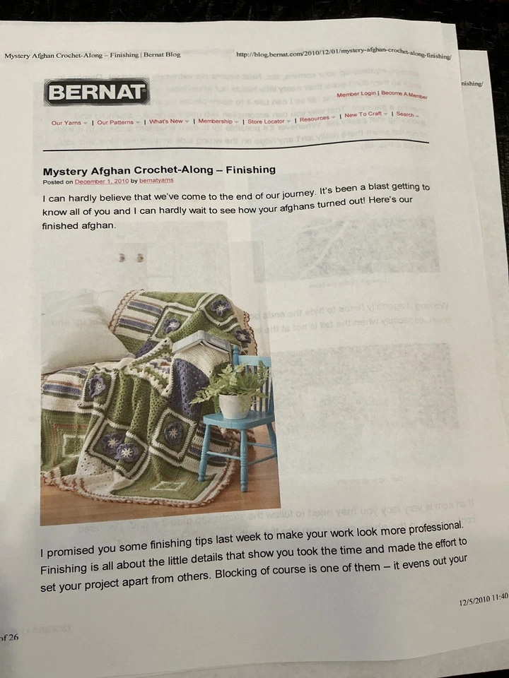 BERNAT Softee Chunky Mystery Afghan Crochet-Along Kit - Image 3 of 4