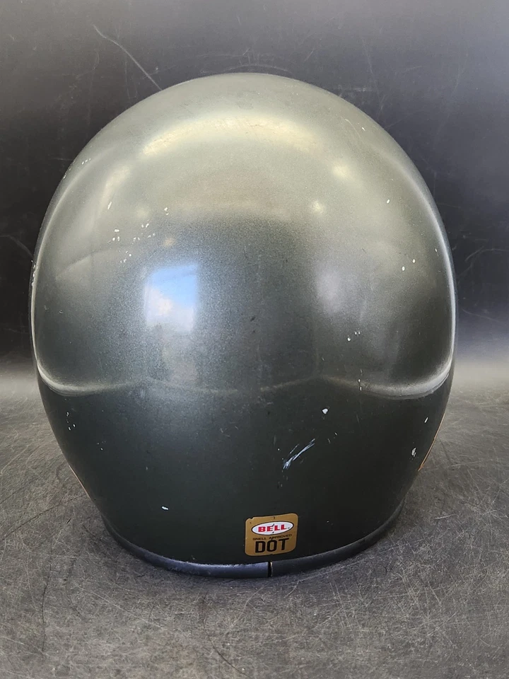 Casco de motocicleta vintage 7 1/4 Bell Magnum LTD Mag Magltd gris oscuro Foto 4 de 4