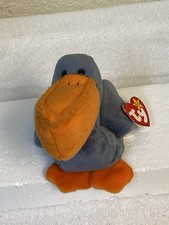 TY BEANIE BABY SCOOP THE PELICAN 1996 RETIRED PVC TAG ERRORS