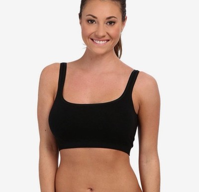 New! Yummie - Tanya Black Scoop Seamless Bra With Removable Cups 1X/2X