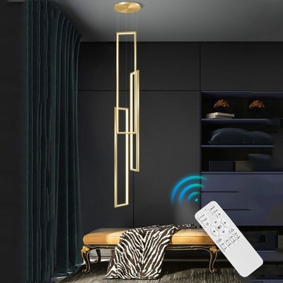 LED Pendant Light Home Lights Staircase Chandelier Light Home Gold Ceiling Lamps
