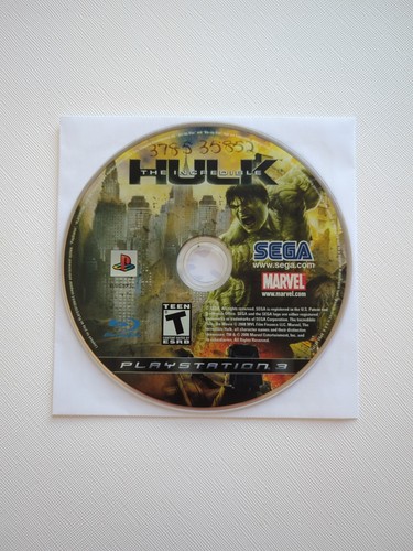 The Incredible Hulk PS3 (Sony PlayStation 3, 2008) Disc Only - Tested *Scratches - Picture 7 of 7
