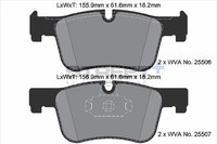 BremsbeläGe BMW 3 Gran Turismo (F34) 318 D Baujahr 07/15 Kw 110 PS 150 - Pagid R