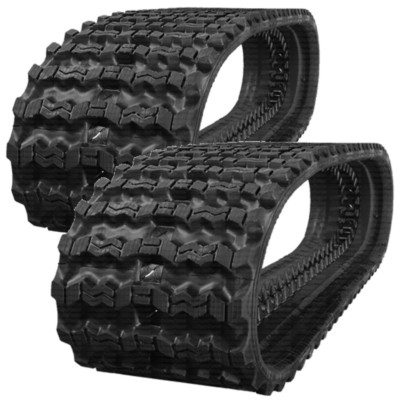 2 Rubber Tracks Fits CAT 259B3 259D 259D3 400X86X53 Zig Zag Tread 16'' Wide