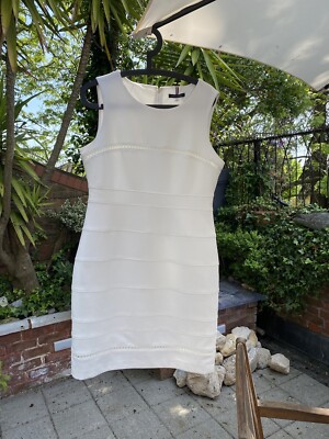 pale cream shift dress Tommy Hilfiger Dress Style_Maxi while the concealed side Midi dress 82 The Players Club Model:Model 2