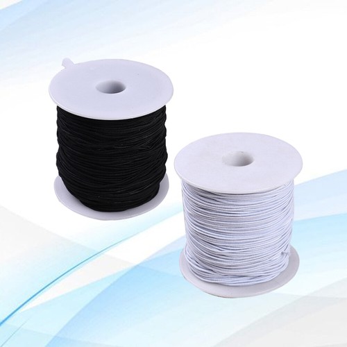 2PCS Elastic Ribbon Band Ear Rope String Elastic Strap Earloop Elastic Spool - Picture 6 of 12