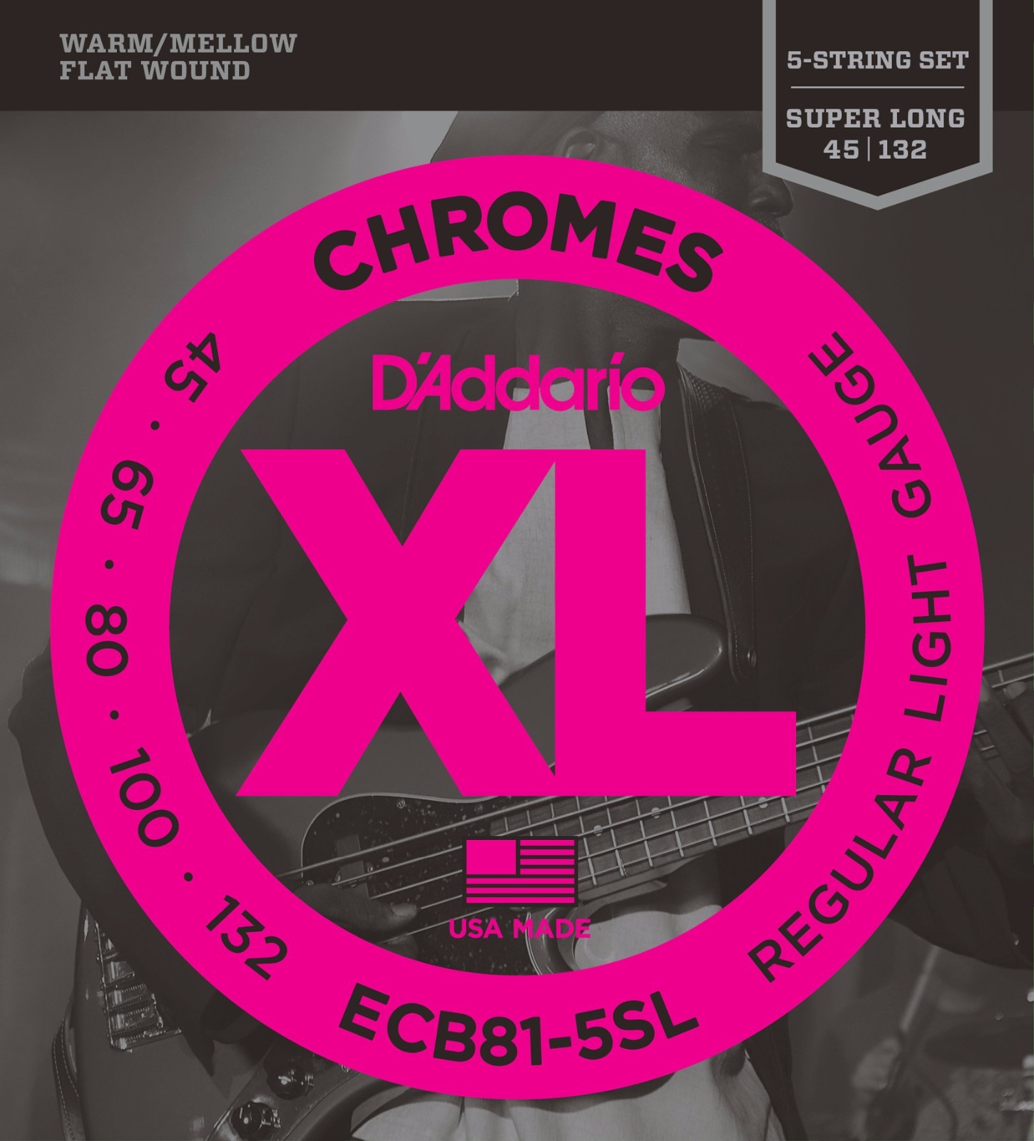 D 'Addario ECB81-5SL XL Chromes Flat herida Super Largo Bajo Guitarra Cuerdas 45-132 D 'Addario ECB81-5SL XL XL XL Chromes Flat herida Super Largo Bajo Guitarra Cuerdas 45-132 8ddaf5