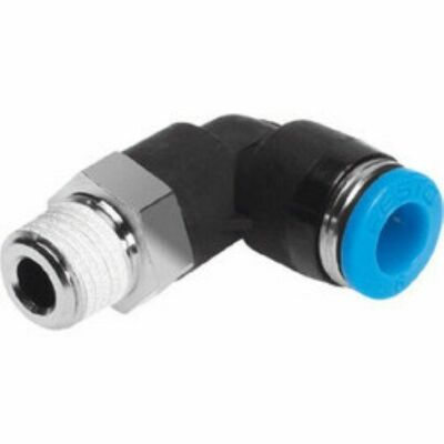 Winkel schwenkbar Steckverschraubungen Kunststoff 10 mm x 3/8 BSPT Außengewinde 5er Pack