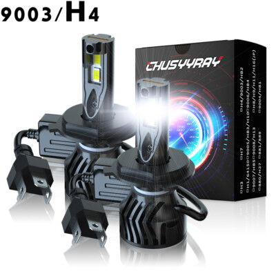 For 1999-2000 Honda Civic EK9 H4 9003 LED Headlight Bulb Kit 6K White Hi/Lo Beam