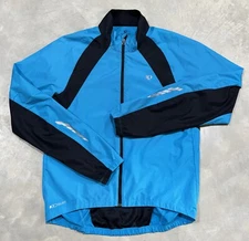 Pearl Izumi Select Full Zip Cycling Jacket Windbreaker Mens Medium Blue