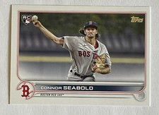 2022 TOPPS CONNOR SEABOLD #524 ROOKIE PITCHER BOSTON RED SOX BASEBALL CARD