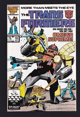 The Transformers #19 Marvel 1986 1st Omega Supreme!