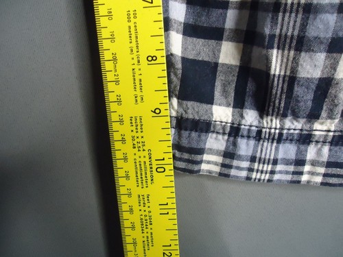 Pantalones Cortos Sonoma Multicolor Azul A Cuadros Con Bolsillos 10” Entrepierna Para Hombre 36 - Imagen 6 de 7