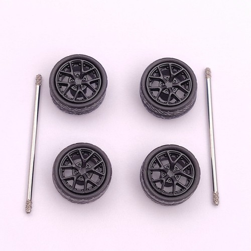 Ruedas Neumáticos de Goma Buje Ejes Modificados Personalizados para Modelo de Coche 1:64 Matchbox/MINIGT - Imagen 26 de 53