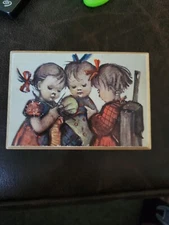 Vintage SWISS MUSIC BOX w/ THORENS MOVEMENT- PLAYS HI LILLI HILO- HUMMEL GIRLS 