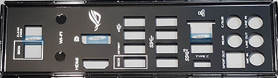 ASUS I/O IO SHIELD BLENDE BRACKET MAXIMUS IX HERO, ROG MAXIMUS IX HERO