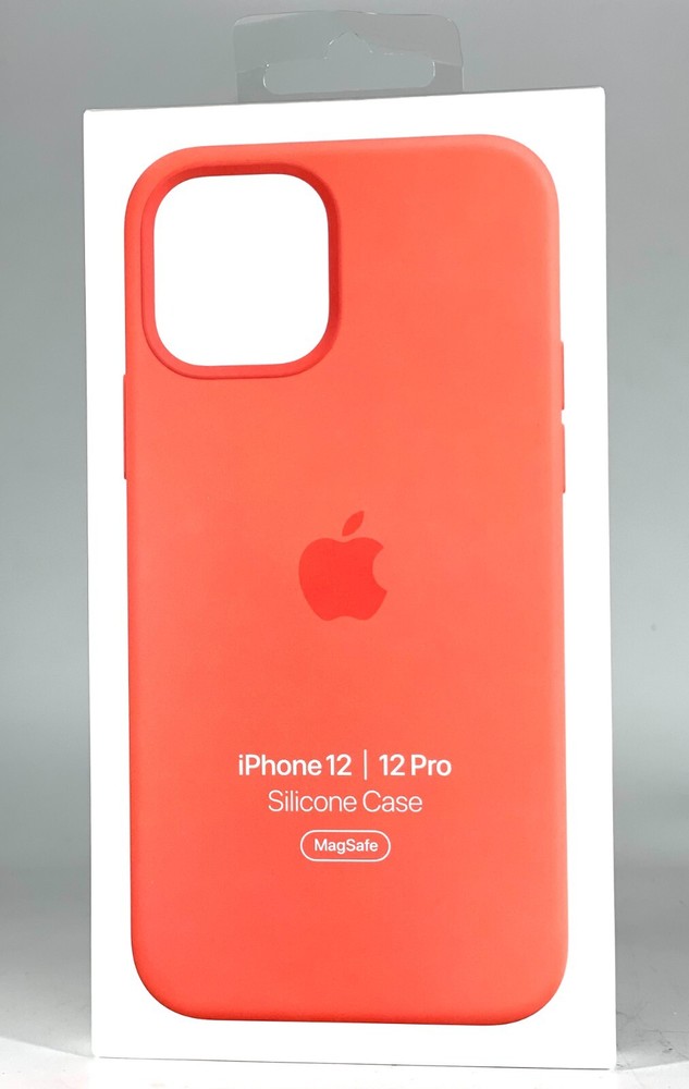 OEM Apple Silicone Case With MagSafe For iPhone 12/12 Pro -Pink Citrus MHL03ZM/A