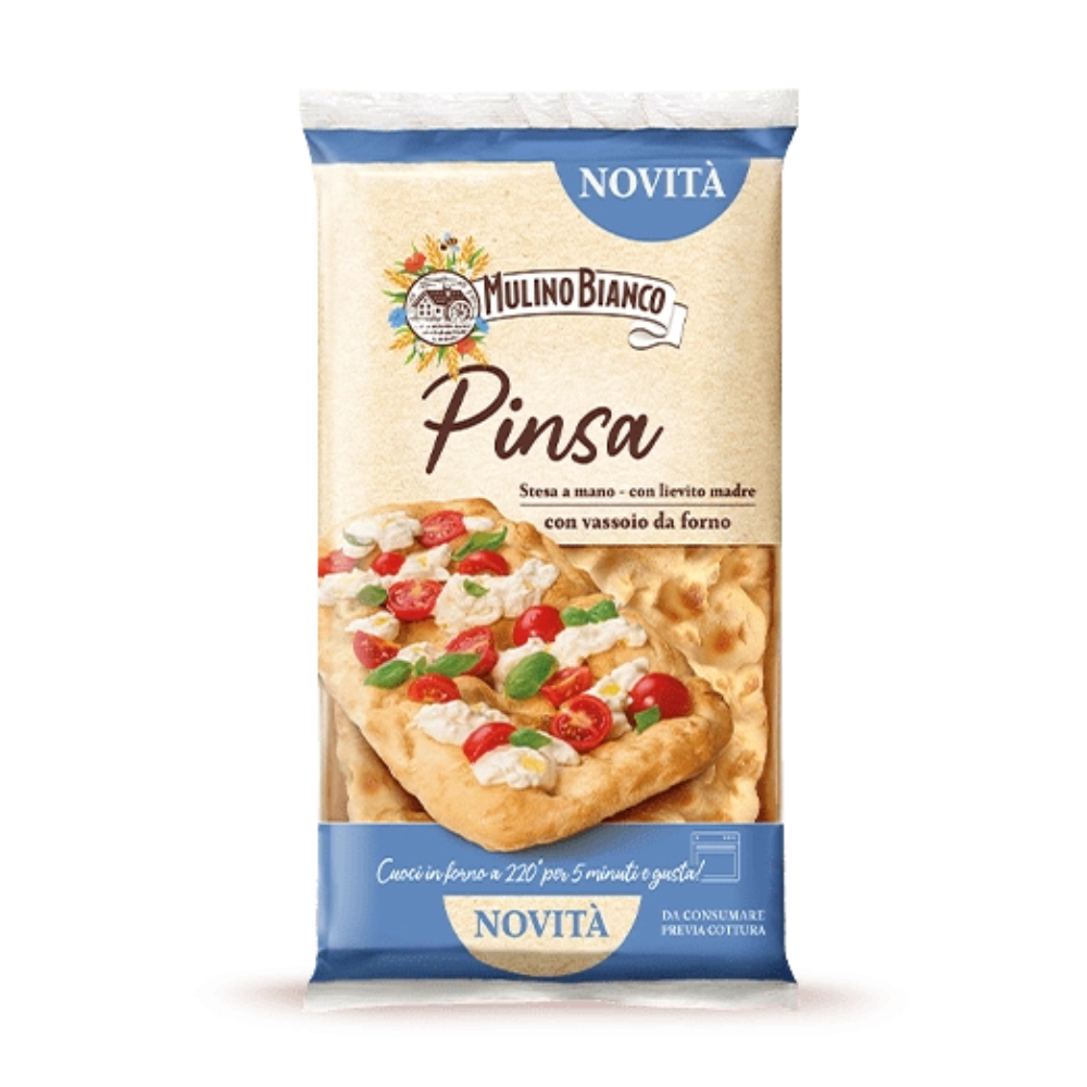 Mulino Bianco Pinsa Cotta su Pietra Confezione con Vassoio da Forno 230 grammi