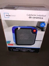 Mainstays Personal Ceramic Heater DQ1723-Blue New Unopened