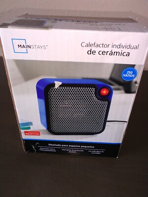 Mainstays Personal Ceramic Heater DQ1723-Blue New Unopened