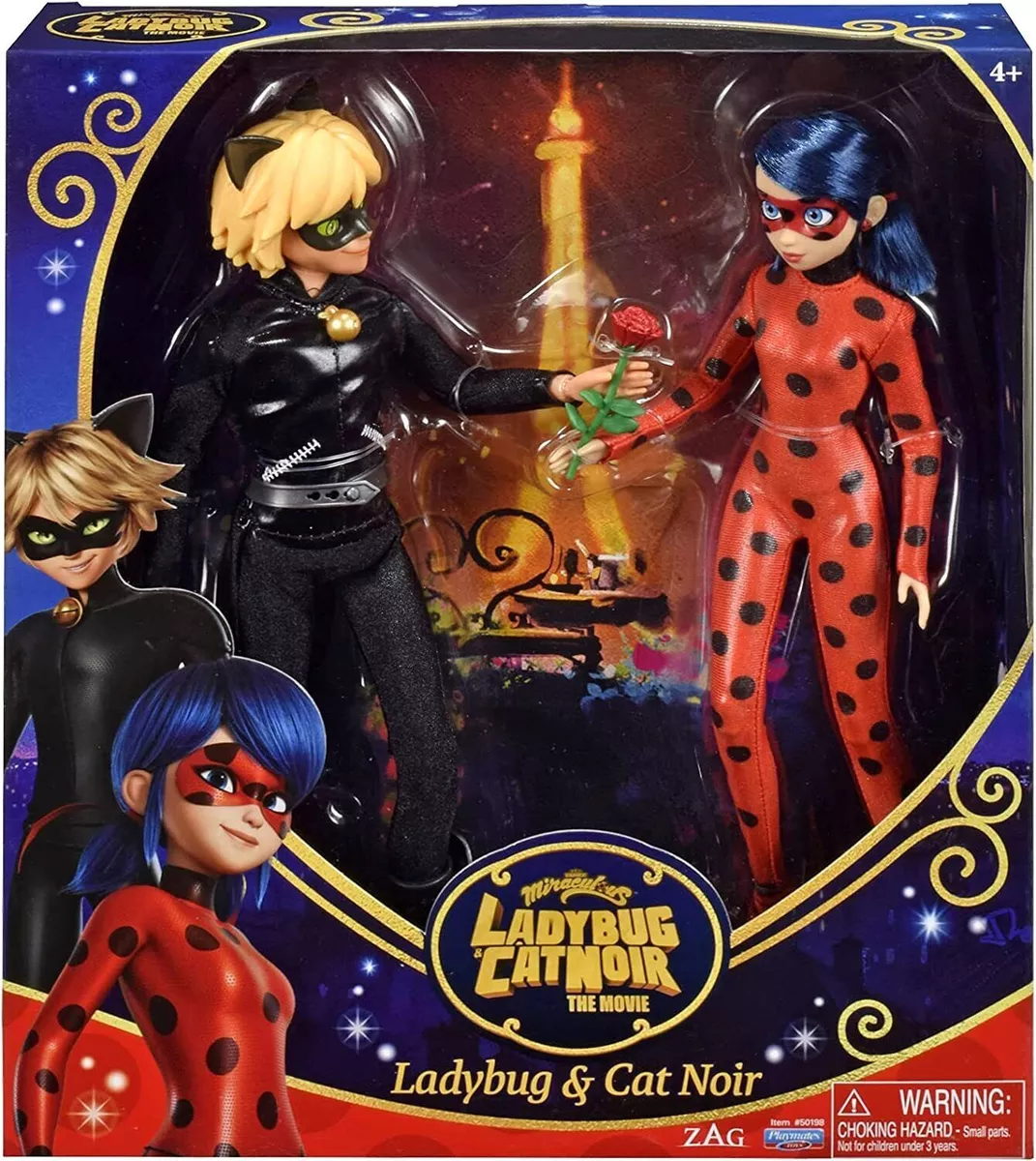 Miraculous Ladybug Cat Noir Movie 2 Pack Doll 2022 Exclusive Adrien  Marinette