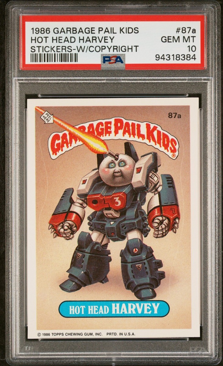 レア 初期 みんなのたあ坊 うちわカード あつさでぱあになりました 1987 1986 Topps Garbage Pail Kids Series 3 OS3 HOT HEAD HARVEY 87a w