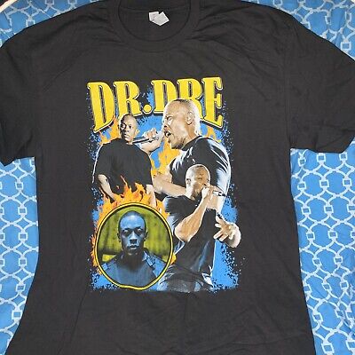 Dr dre Men's size XL T shirt Black graphic print tee rapper Dr dre Men's size XL T shirt Black graphic print tee rapper