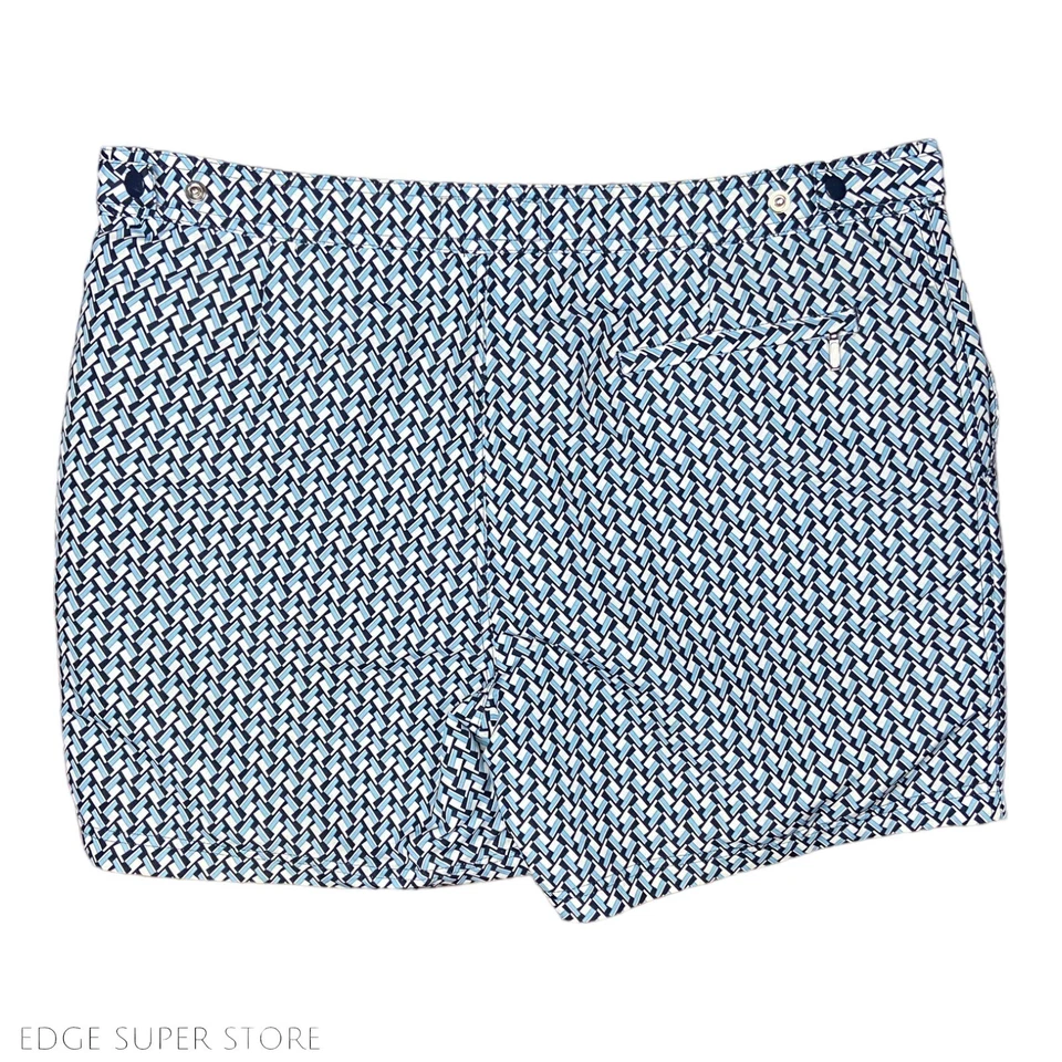 "Pingüino Logo Azul Blanco Forrado Tabla de Natación Surf Piscina Pantalones Cortos 6"" Entrepierna Talla 38" Foto 4 de 4