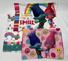 DREAMWORKS TROLLS Twin Sheet Set Flat Sheet Pillowcase Sham 2018 3 pieces