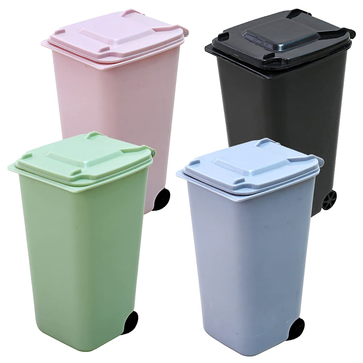 Tischmülleimer Mit Schwingdeckel 2L Mini Mülleime Produktbild-Vorschau 9