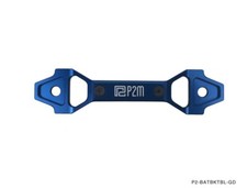 P2M Phase 2 Adjustable Billet Aluminum Battery Bracket 130mm to 175mm BLUE New