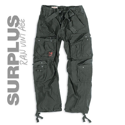 Surplus Raw Vintage Airborne Herren Cargo Hose Navy 3XL - Pantalon Cargo Militaire