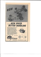 Pittman Slot Car Can Motor Model 6001-BB Vintage Magazine Ads PHOTOCOPY