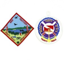 Lot of 2 Trinity Trails SR2 Longhorn Council Patches Texas