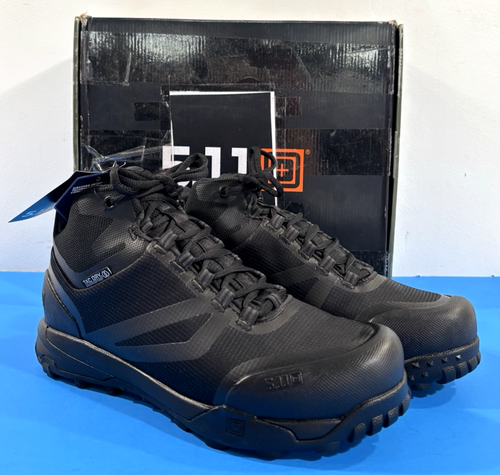 10 R NIB MENS 5.11 TACTICAL A/T MID WATERPROOF BOOTS 12446ABR BLACK 10 REGULAR