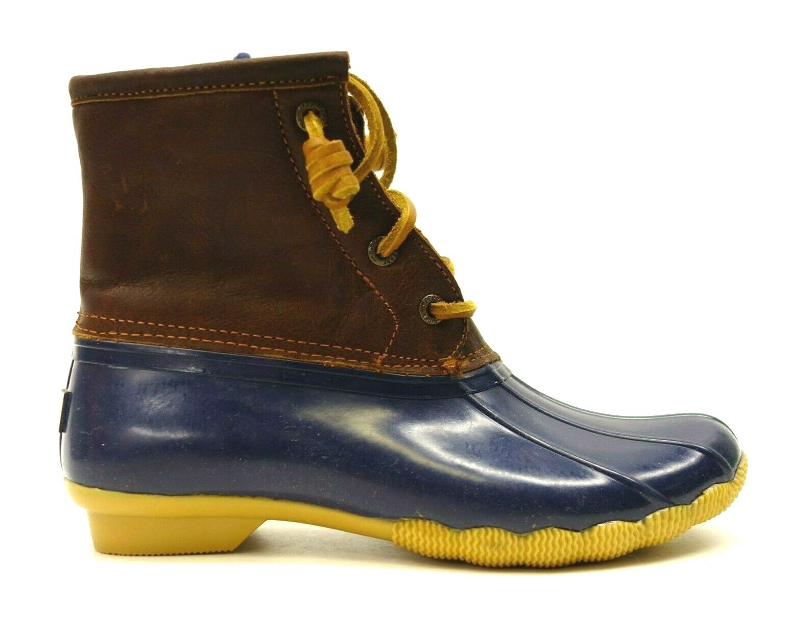 sperry saltwater duck boots taupe coral