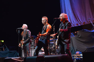 Steve Overland Jem Davis Merv Goldsworthy of English rock group FM- Old Photo