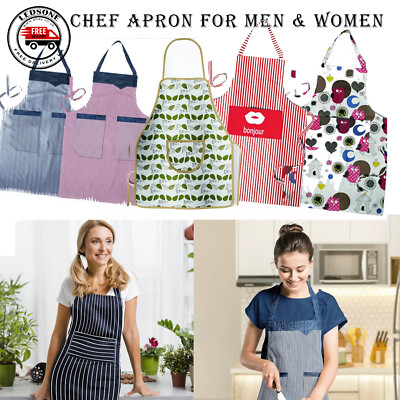 Kochschürzen Fronttaschen Küche Metzger Kochen Grillzeug volle Schürzen Backen