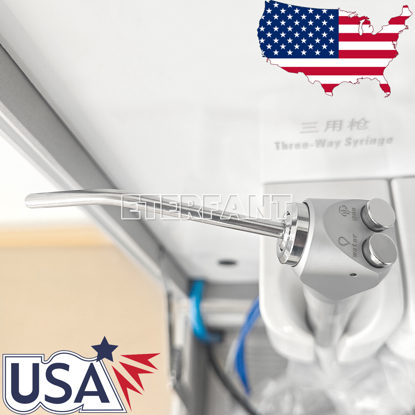 Dental Mobile Portable Delivery Unit Air Compressor Syring Suction System 4 Hole