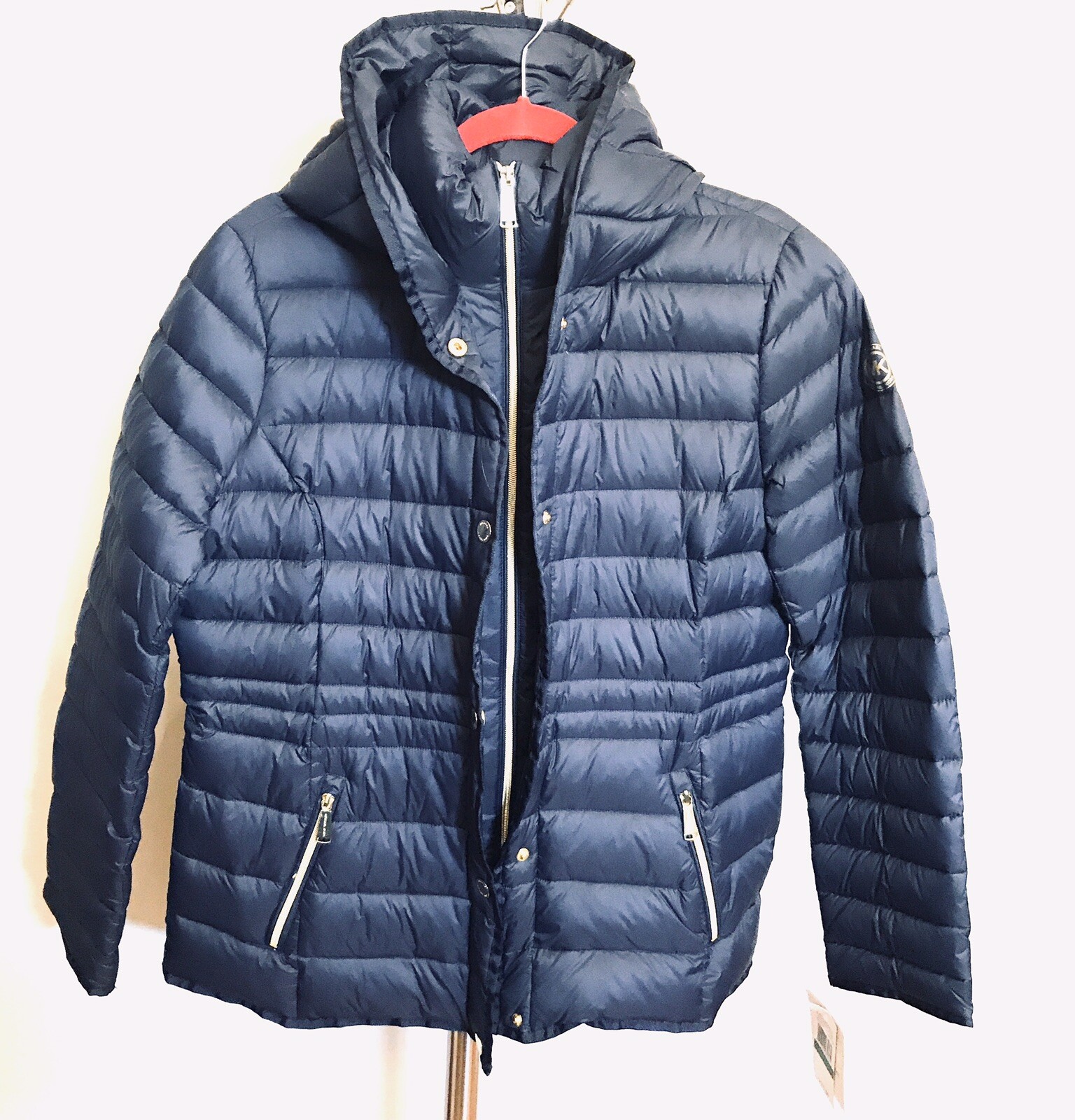 michael kors coat navy