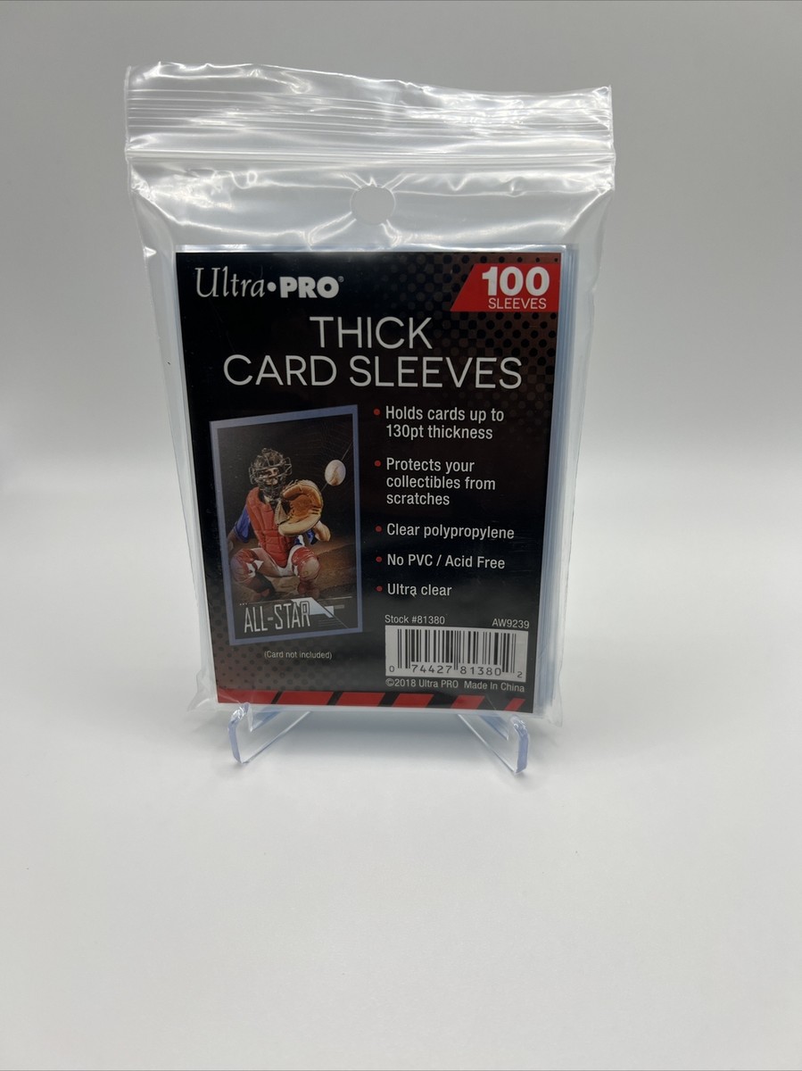 ultra pro thick card sleeves Amazon.com: Ultra Pro Extra Thick Card Sleeves for Cards up to 100pt : Toys  & Games